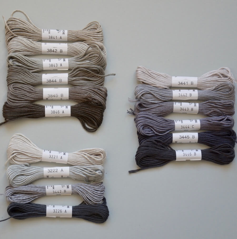 Soie d'Alger | Universal silk embroidery thread | gray | Gray