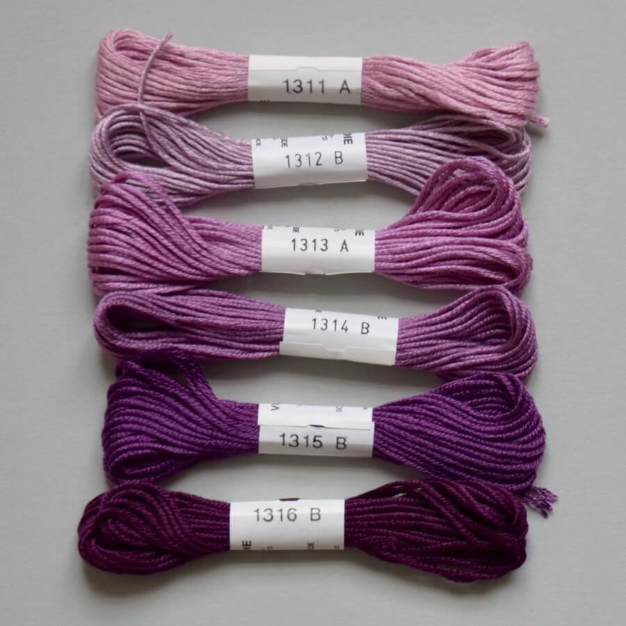 Soie d'Alger, Universal silk embroidery thread, red violet extra